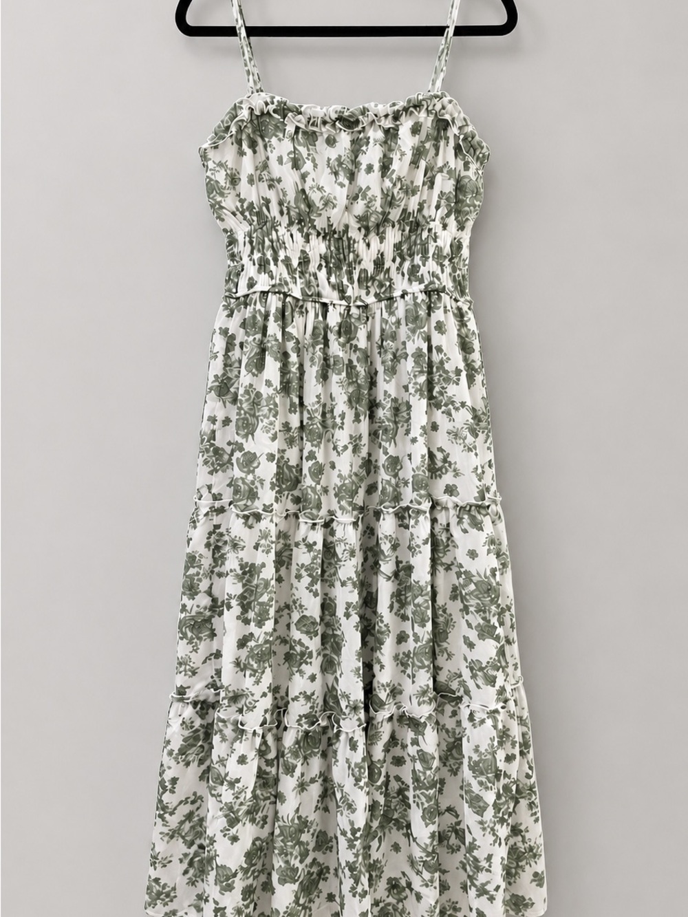 green francesca's dress | Callie Floral Tiered Midi | Sage collection:SS26EUonlydrop2